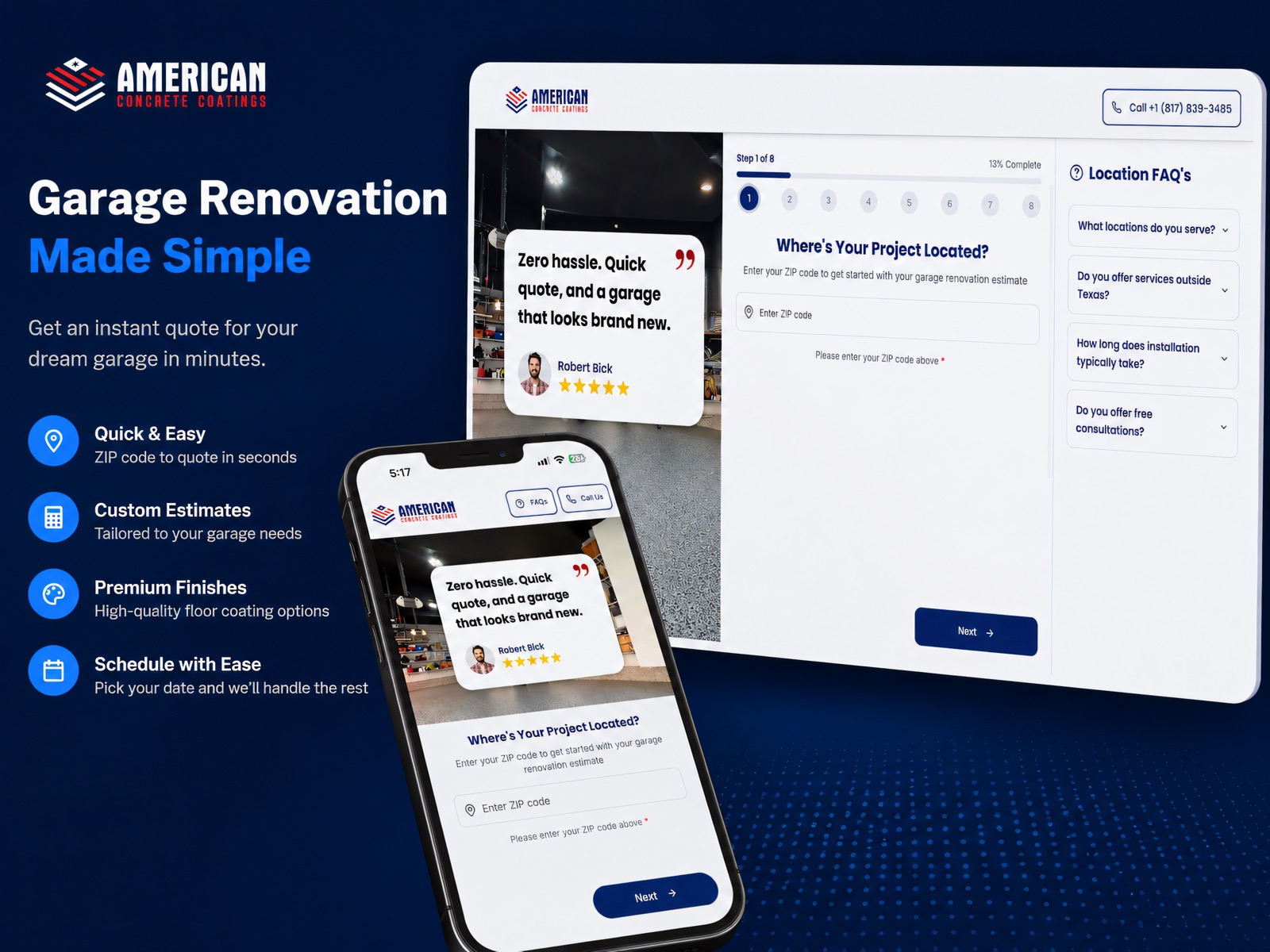 AI Estimate & Booking App — case study cover