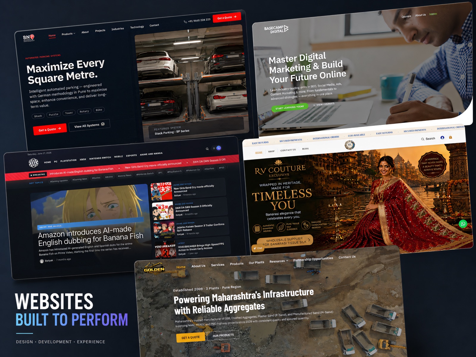 5+ Websites — case study cover