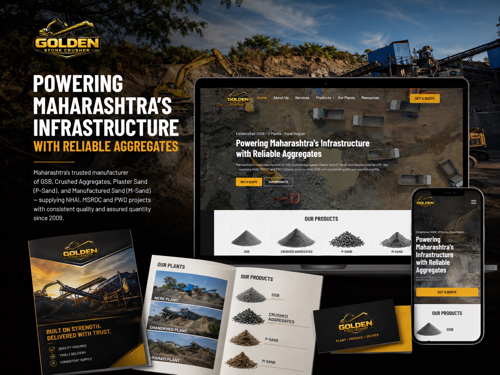 Construction-aggregates manufacturer site — homepage