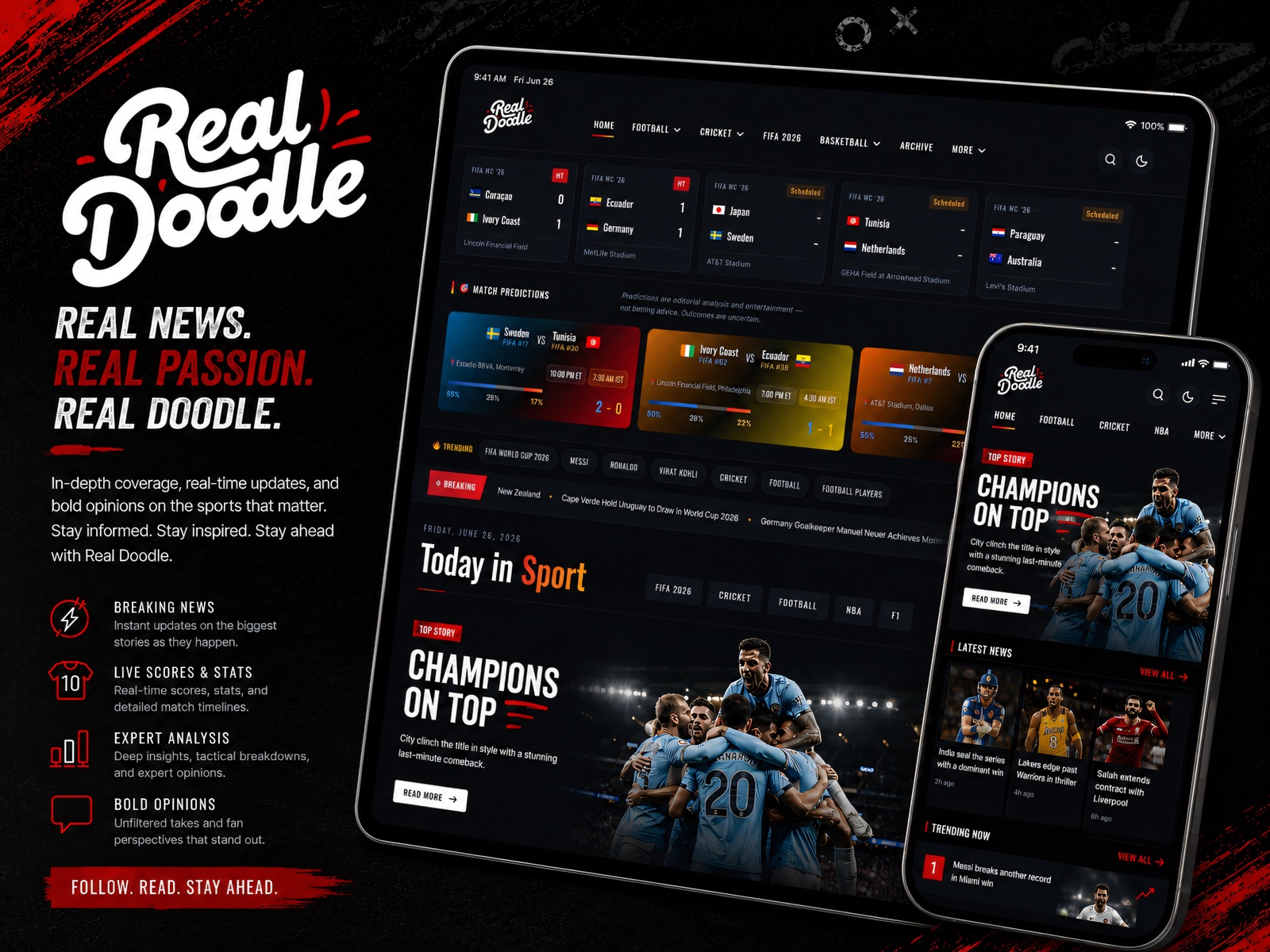 Sports News Website — visual 3